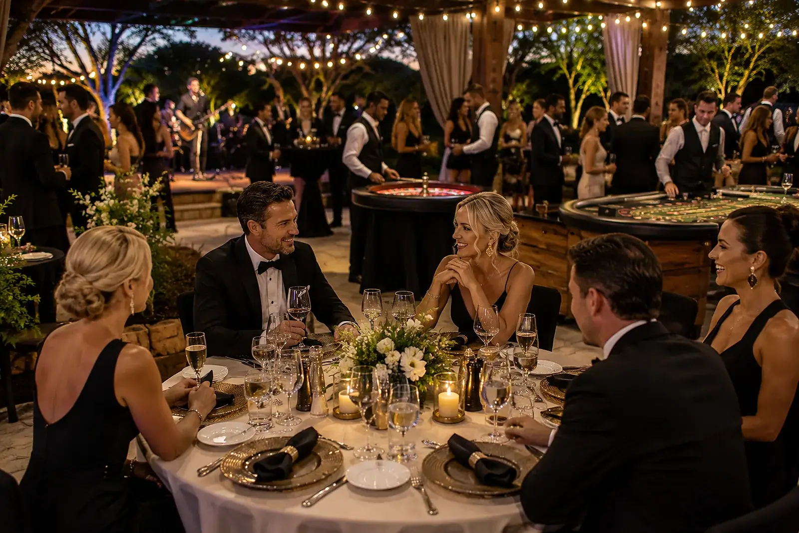 Fine dining, drinks and hospitality at a premium event