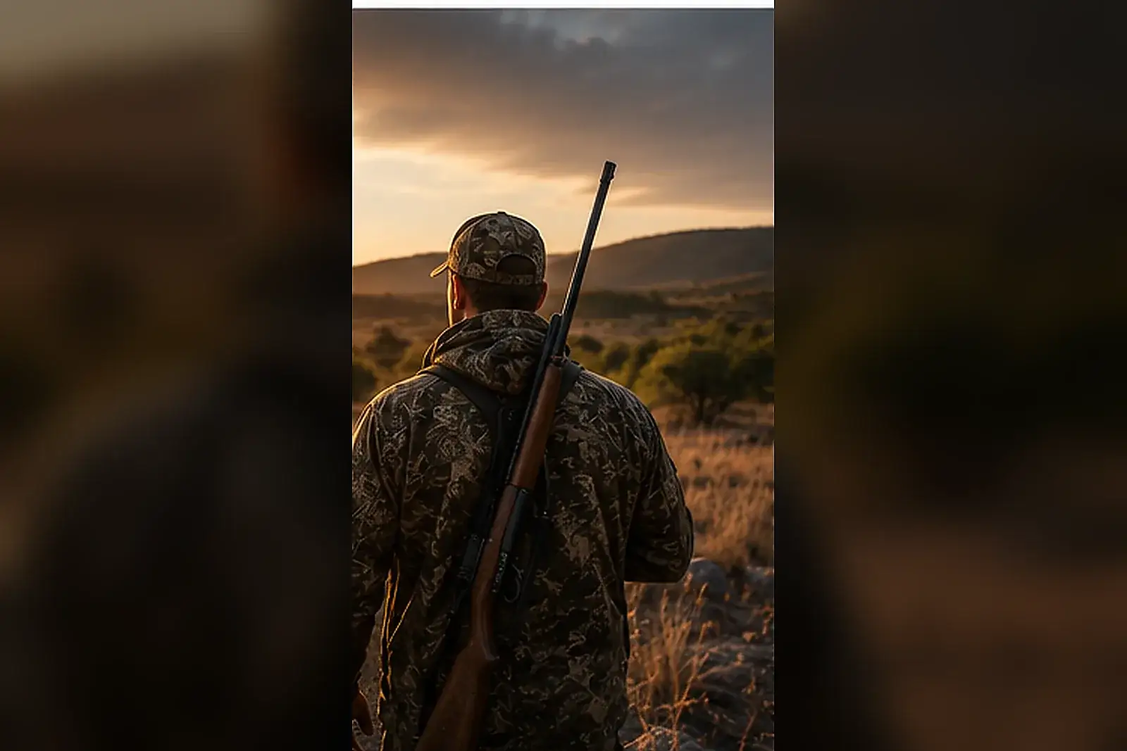 South African hunting landscape at golden hour